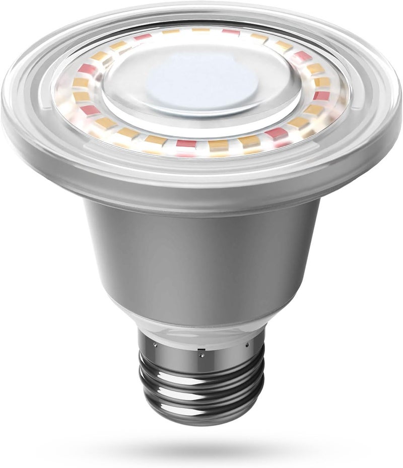 Sansi مصباح نمو LED بقوة 60 واط، مصباح نباتات كامل الطيف BR20 12 واط قاعدة E26، عمر افتراضي 25,000 ساعة، مصباح نمو مقاوم للماء IP54 للنباتات الداخلية والخارجية - Image 1